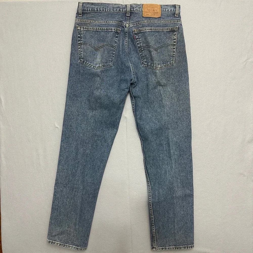 Vintage Levis 505 Mens 38x32 Regular Fit Blue Denim Jeans Made in‎ USA 505-4891